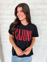 Load image into Gallery viewer, Jordan Amanda Black Cajuns Top