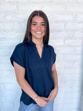 Load image into Gallery viewer, Rock Your Way Navy Top