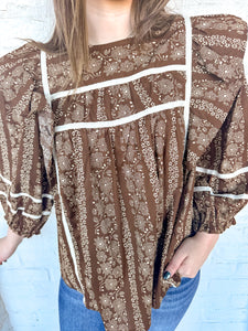 Strike With Confidence Brown Top