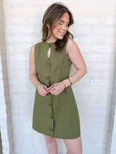 Load image into Gallery viewer, New York Status Olive Dress