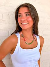 Load image into Gallery viewer, Stacy-D Natural Stone Green Mix Necklace