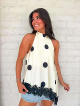 Load image into Gallery viewer, Look At Me Cream Polka Dot Top