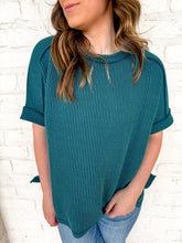 Load image into Gallery viewer, Moving Through Teal Top