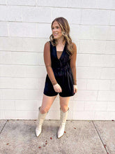 Load image into Gallery viewer, Wish You Well Black Romper