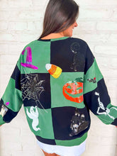 Load image into Gallery viewer, Queen Of Sparkles Black &amp; Green Checkered Halloween Icon