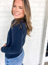 Load image into Gallery viewer, Falling For The Truth Navy Top