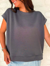 Load image into Gallery viewer, In A Daydream Ash Grey Scuba Top