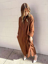 Load image into Gallery viewer, Fall Frenzy Brown Dress