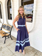 Load image into Gallery viewer, Easy Edge Navy Dress