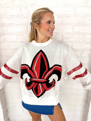 Queen Of Sparkles ULL Oversized Mascot Sweater
