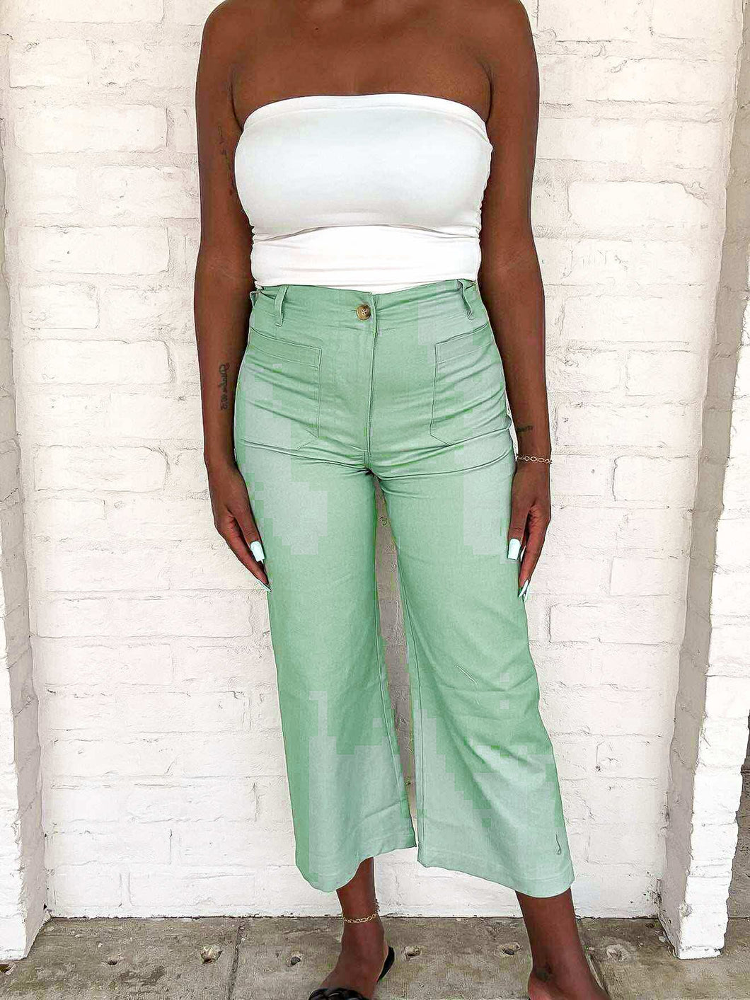 On The Way Seafoam Pants