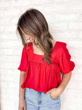 Load image into Gallery viewer, When You See Me Red Top