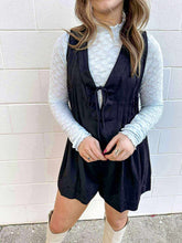 Load image into Gallery viewer, Wish You Well Black Romper