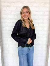 Load image into Gallery viewer, Just Say It Black Top