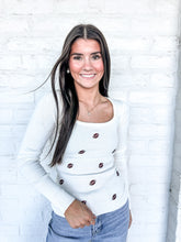 Load image into Gallery viewer, Hold That Thought Sweater Ivory Top