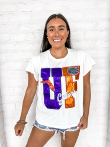 Queen Of Sparkles Florida Metallic Icon Tee