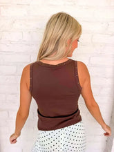Load image into Gallery viewer, Such A Stud Brown Scoop Neck Tank