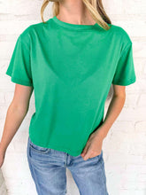Load image into Gallery viewer, Fill My Cup Cropped Kelly Green Tee
