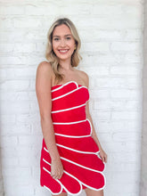 Load image into Gallery viewer, Star Of Wonder Red Scallop Dress