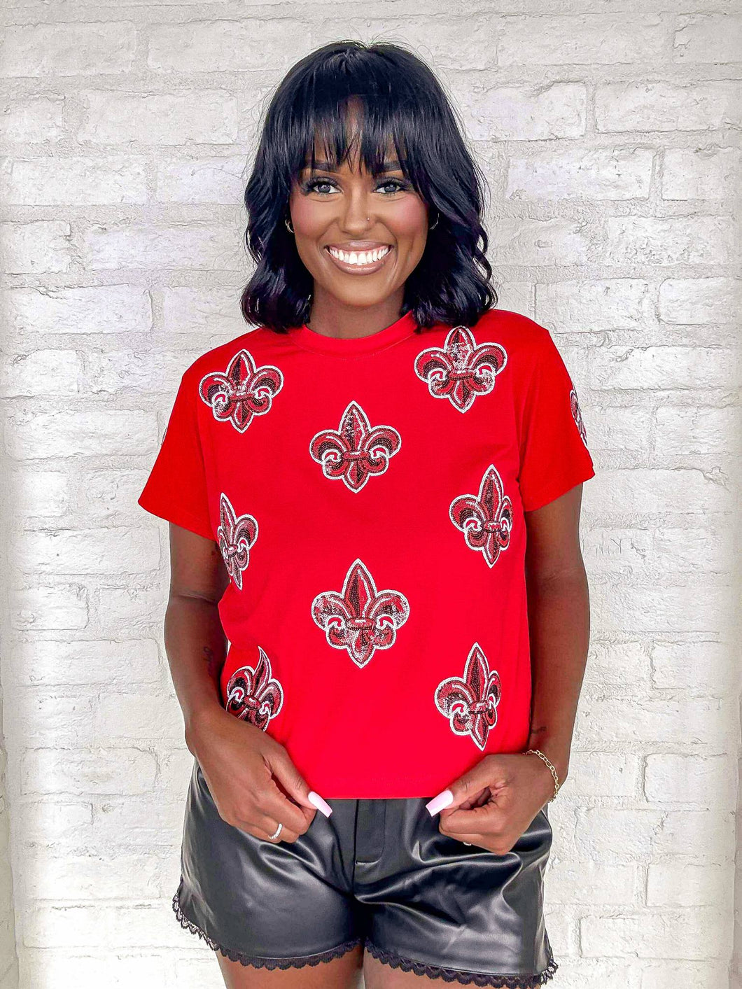 Jordan Amanda UL Red Fleur De Lis Exclusive