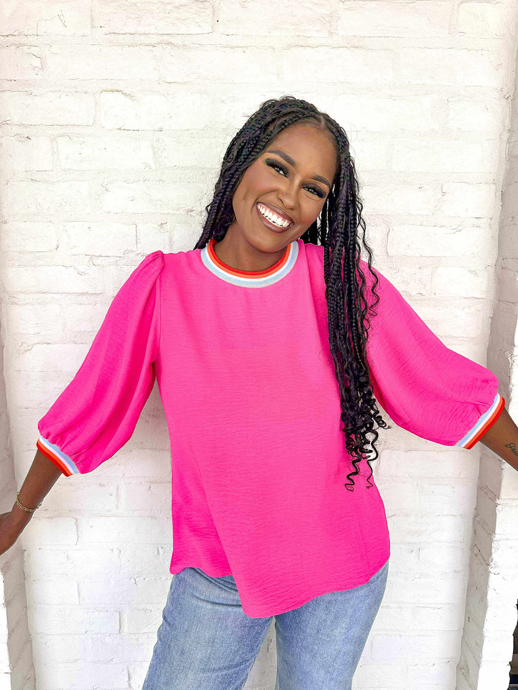 Carry On Hot Pink Top