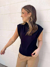 Load image into Gallery viewer, Knit To Be Black Top