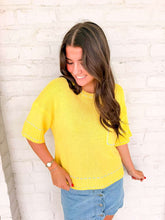 Load image into Gallery viewer, Stitch Your Way Yellow Top