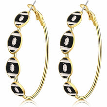 Load image into Gallery viewer, Football Gameday Hoop Earrings