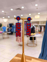 Load image into Gallery viewer, Sparkling Blue Gameday Earrings
