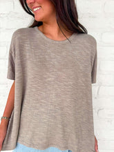 Load image into Gallery viewer, Sunset Stroll Ash Mocha Oversized Top