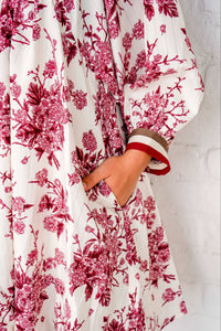 Rain On My Mind Burgundy Dress