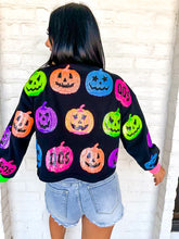 Load image into Gallery viewer, Queen Of Sparkles Black O Lantern Sweatshirt