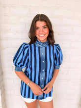 Load image into Gallery viewer, Set The Tone Navy Top