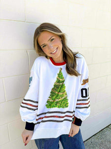 Queen Of Sparkles White Clark Griswold Jersey Sweatshirt