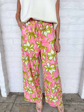 Load image into Gallery viewer, Running Fields Pink Floral Pants