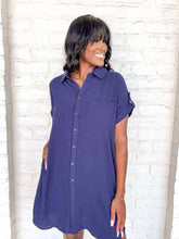 Load image into Gallery viewer, Gameday Essential Navy Dress