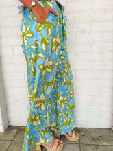 Load image into Gallery viewer, Running Fields Blue Floral Pants