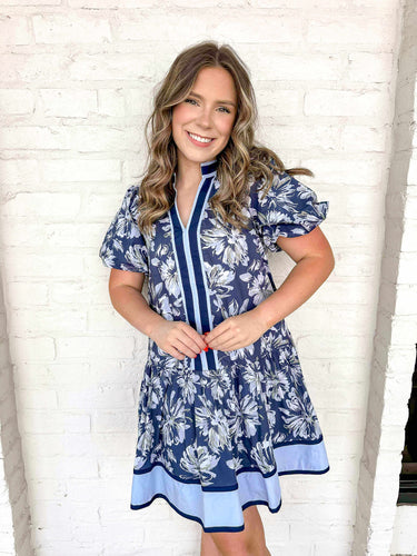 Turn The Other Way Navy Dress