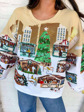 Load image into Gallery viewer, Queen Of Sparkles Multi Christmas Market Sweatshirt