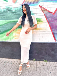 Rhythm Of The Night Dress Cream
