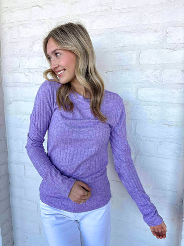 Even Then Lavender Top