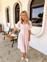 Load image into Gallery viewer, One Love Pink Midi Dress