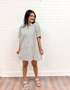 Hold You To It Dress Gray