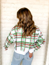 Load image into Gallery viewer, Queen Of Sparkles Plaid V-Neck Sweatshirt