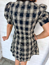 Load image into Gallery viewer, Headed For The Hills Black Plaid Dress