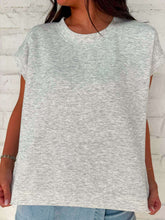 Load image into Gallery viewer, In A Daydream Heather Grey Scuba Top