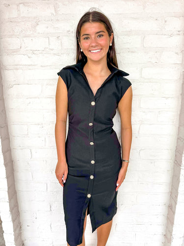 Busy Per Usual Black Dress