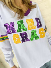 Load image into Gallery viewer, Mardi Gras Sequin Long Sleeve Shirt