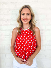 Load image into Gallery viewer, Cherry Sweetheart Red Top