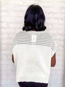 A Moment In Time Cream Top